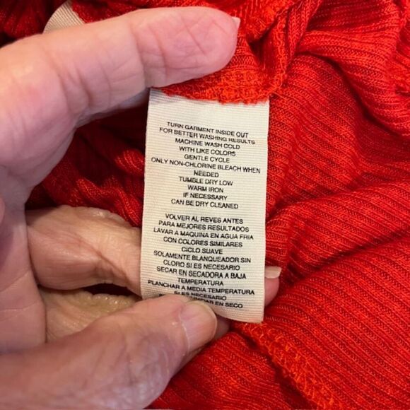 NWT Rachel Rachel Roy July Dress in Lava Ribbed Stretch Asymmetic Hem Size XXL - Picture 7 of 11